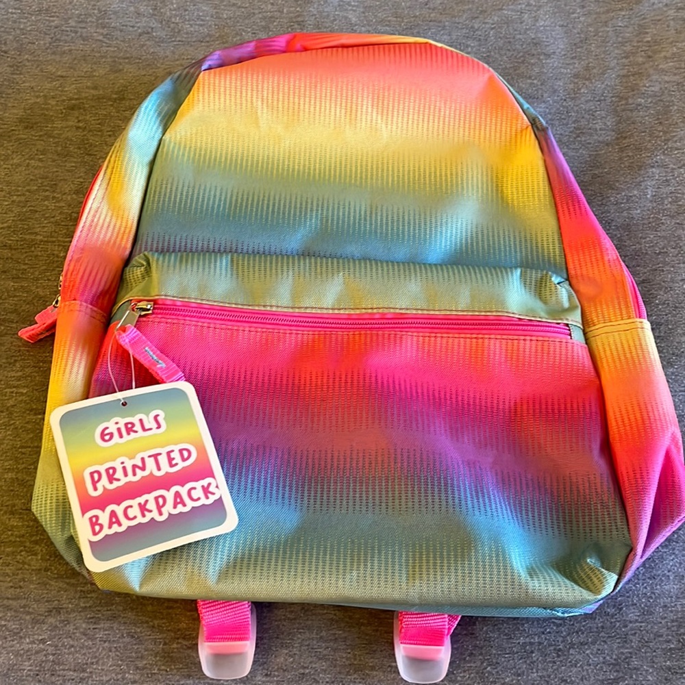 Rainbow Printed Backpack